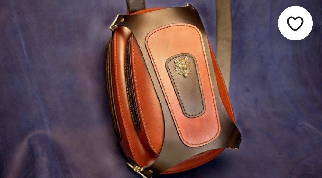 Выкройка кожаная сумка Sling (слинг) однолямочный рюкзак
